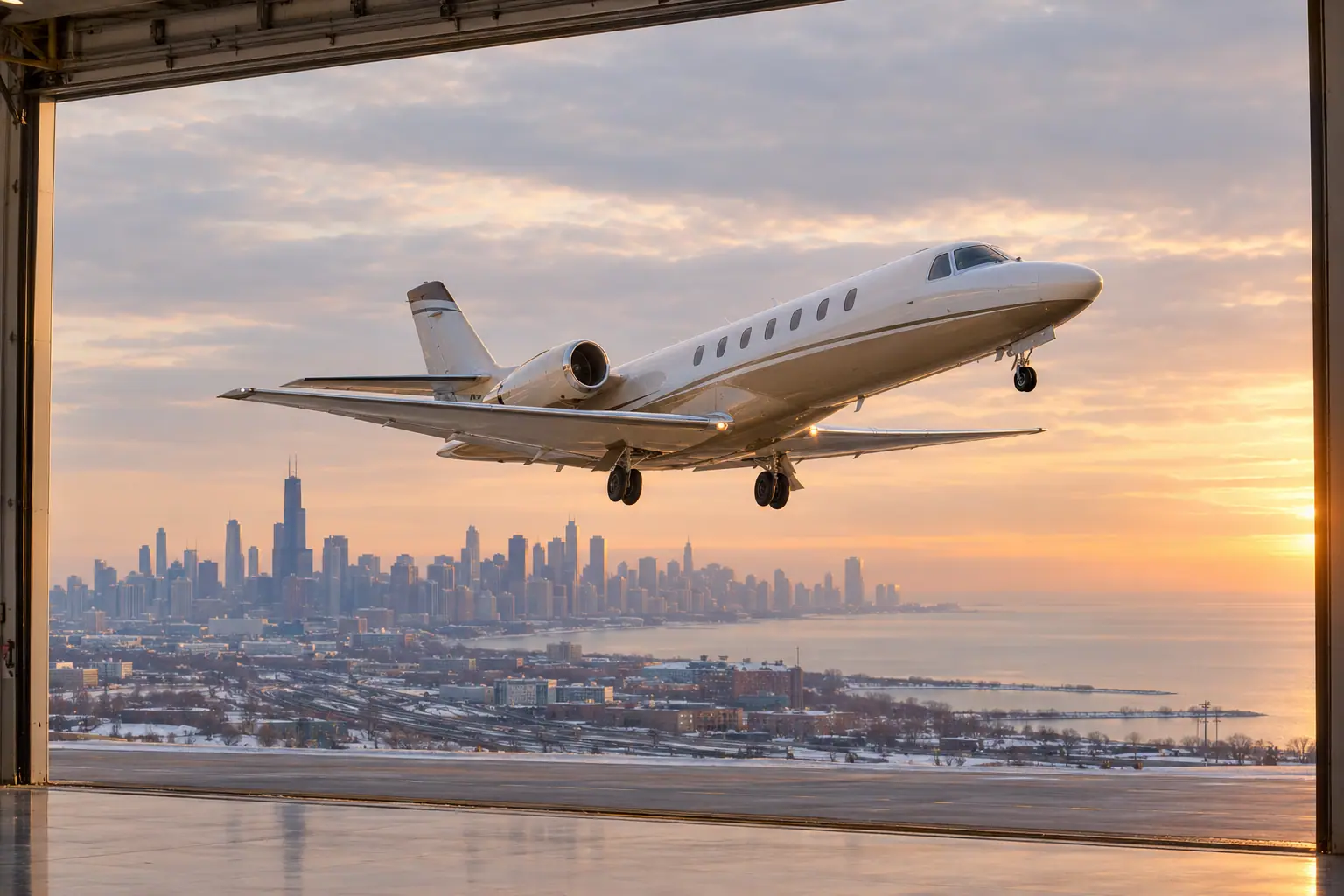 Private jet Chicago to San Francisco