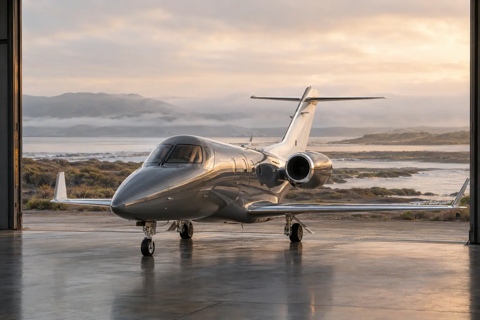Light jet on the ramp