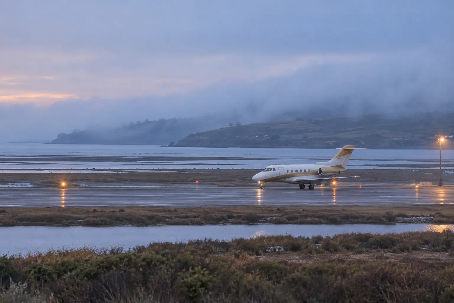 Afternoon on a San Francisco runway